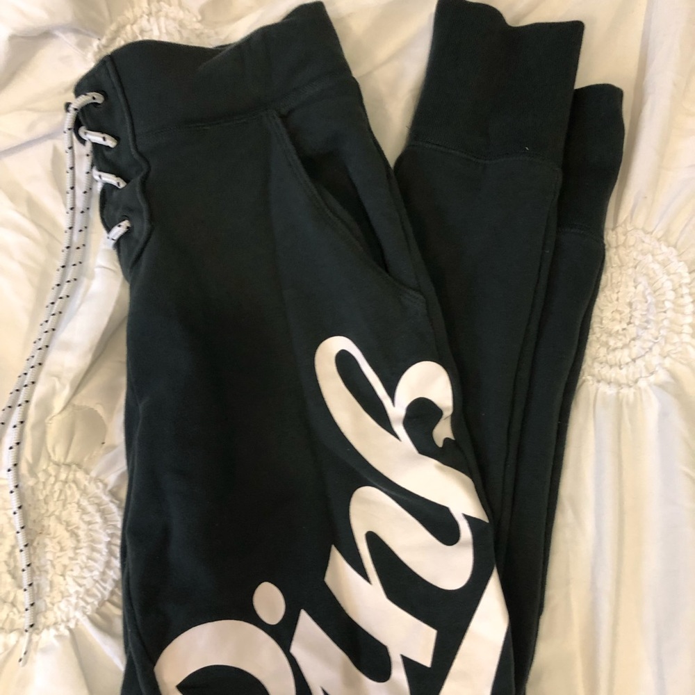 PINK joggers xs green